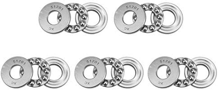 uxcell 51201 Thrust Ball Bearings 12mm x 28mm x 11mm Chrome Steel Single Direction 5pcs