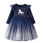 DXTON Little Girl Children Kids Winter Tutu Party Wedding Birthday Dresses LH4995-4T