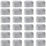 Pack of 24 Replacement Charcoal Water Filters for All Cuisinart And Braun Coffee Machines - Cuisinart and Braun Compatible (NOT KEURIG) Filters Fit Both Newer & Older Models Coffee Makers