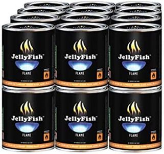 Real JellyFish Flame Premium Gel Fuel 24 Cans Indoor or Outdoor Made in USA 13oz