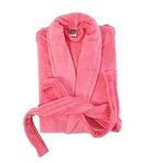 Cotton Bolls Textiles Luxury Plush Microfiber Bath Robe For Women & Men (XL, PINK) Shawl Collar Style Bathrobe With Long Sleeves Super Soft Highly Absorbent Fabric