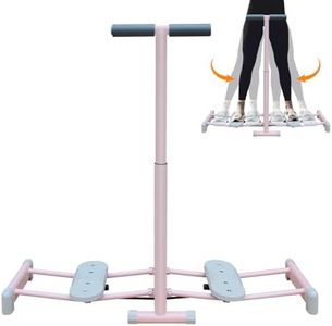 Foldable Ski Machine for Home Workouts – 4-Level Adjustable Cardio Fitness Equipment with Non-Slip Pedals & Armrest, Supports 550 lbs – Full Body, Leg & Pelvic Floor Muscle Trainer