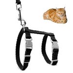 Cat Harness with Lead, Kitten Escape-Proof Strap for Small Dogs Puppies Pets, Adjustable Halter Harness Lead for Walking Jogging Training and All Outdoor Leisure Activities A3MQYS (1)