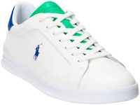 Polo Ralph Lauren Men's HRT Crt Ii Sneaker, White/Green/Royal, 10 UK