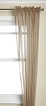 Lorraine Home Fashions Harmony Window Curtain Panel, 56 by 63-Inch, Mocha