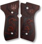 Zib Grips Wooden Handmade Grips for Beretta 92FS, 92, 92F, 92A1, 92FS INOX, 92G, 92D, 96, 96D, 96A1, M9, M9A1 and Girsan Regard MC Grips, Cachas para 9mm Beretta 92FS (92 F - Pottery Dragon)