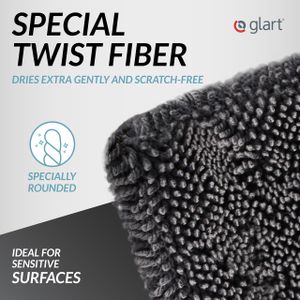 Glart XXL Car Drying Cloth – Premium Microfiber 60x40cm Towel