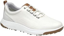 Johnston & Murphy Amherst Sport U-Throat Shoes, White Coated Knit, 6.5 UK