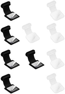 tunghey 10Pack Type C Port Dust Plugs, USB C Dust Cover Caps Phone Type-C Anti Dust Charging Port Plug Silicone Dust Protectors with Removable Adhesive for Laptop Phone (Transparent/Black)