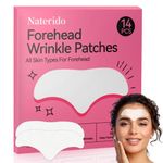 Naterido Forehead Wrinkle Patches 14 Pcs with Aloe, Collagen, Vitamin E, Anti Wrinkle Patches, Forehead Wrinkles, All skin types for forehead