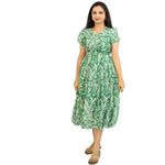 PREETHI SHAPEWEAR Cotton Maternity & Nursing Dress – Stylish Feeding Dress & Kurti for Comfortable Motherhood (in, Alpha, L, Green)