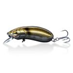 Lurefans CC50 Deep Diving Micro Crankbait Fishing Lures, Fast Sinking, Silent, BKK Hooks, Square Bill Crankbaits for Bass Fishing, 2” 3/10 Oz, Freshwater Small Crank Bait for Walleye, Perch, Trout