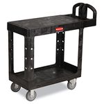 Rubbermaid Commercial HD Utility Cart, Black, FG450500BLA