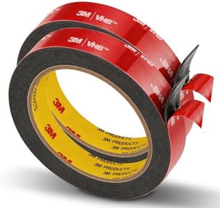 Double Sided Tape 0.79" x 15.4Ft Heavy Duty Mounting Tape Made of 3M Pack of 2 VHB Strong Adhesive Waterproof Foam Tape for Automotive Interior Exterior Use and Home Office Deco Use