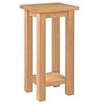 Hallowood Furniture Waverly Oak Side Table, Solid Wooden Sofa Table in Light Oak, Bedside Table, Coffee Table for Living Room, Oak Plant Stand, Small Telephone Table