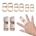 Soft Home 6 pcs Oval Finger Splints Finger Splint(size 2,3,4 each size 2 pcs) and 2 pcs Trigger Finger Splint for Arthritis, Trigger Finger,Mallet Fingers - Comfortable and Effective Pain Relief