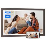 Digital Photo Frame 21.5-inch WiFi-Picture-Frame - Dual-WiFi Digital Photo Frame, 1920x1080 IPS Panel, Smartphone Syn Screen, 32GB, Share Photo Video via App Email, Wall Mounted for Home Decor