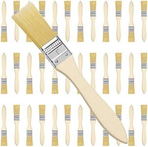 Kurtzy Set Pennelli Pittura Professionali 2,54 cm (36pz) - Set Pennello Pittura con Manico in Legno per Pittura, Colori, Vernici, Colle e Fai da Te per la Casa - Pennelli Pittura Muri