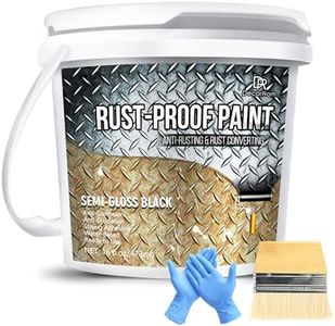 Rust Converter Paint - 473ml Water-Based Rust Reformer & Metal Primer, Semi-Gloss Black Rust Preventive Paint for Metal,Anti-Rust Coating Rust Encapsulator Paint for Maximum Rust, Corrosion Protection