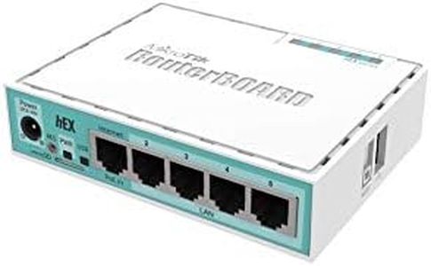 MikroTik RB750Gr3 hEX 5 Port Gigabit Ethernet SOHO Router - Dual Core 880MHz CPU, 256MB RAM, USB, MicroSD, RouterOS L4