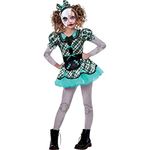 Amscan Mesmerizing Multicolor Dark Doll Polyester Costume (Medium 8-10) - 1 Set - Perfectly Stylish Halloween Fun