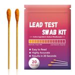 AAwipes Lead Test Kit (20 Pcs Lead Check Swabs) Results in 20-Seconds by Using Water Only, No White Vinegar Required. Lead Test Strips for Home, Paints, Dishes, Toys, Metal, Ceramics, Wood (LSB20)