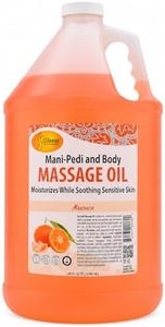 SPA REDI - Massage Oil, Mandarin, 128 Oz - Professional Full Body Massage Therapy, Made with Almond Oil, Cotton Seed Oil, Sunflower Oil, Avocado Oil, Essential Oils and Vitamin E