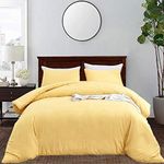 CLOTHKNOW Yellow 3Pcs Bedding Set, 