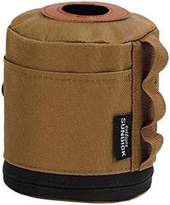 simhoa Gas Tank Cover Fuel Cylinder Oxford Cloth Canister Storage Bag for Outdoor Cookware Supplies Camping Accessories BBQ, Brown L