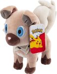 Pokémon 8" Rockruff Plush - Officially Licensed - Quality & Soft Stuffed Animal Toy - Generation One - Add Rockruff to Your Collection! - Great Gift for Kids, Boys, Girls & Fans of Pokemon