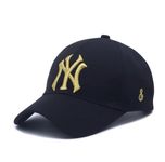 REFFER Fashionable Latest 3D Embroidered Cotton Adjustable Baseball Caps For Men's Black, Free Size