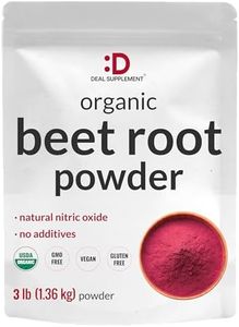 Organic Beet Root Powder, 3lbs – Raw Superfood Vegetable – Natural Nitric Oxide Supplement – Supports Pre Workout Energy, Heart, & Immune Health – Non-GMO, Vegan