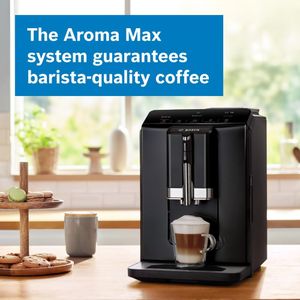 Bosch Serie 2 Bean to Cup Coffee Machine – In-Cup Milk Frother, Piano Black