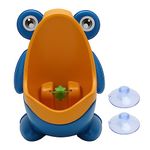 Potty Training Toilet For Boys, Frog Shape Disassemble Wall Mounted Kids Potty Training Toilet With Funny Aiming Target and Suction Cups Frog Potty Training Urinal