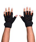 IRIS Half Finger Gloves - Gel Pad Anti-Slip Breathable Gloves For Riding, Cycling, Weight Lifting, Climbing & Tracking