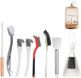 Bird Cage Cleaning Brush Tool Set, Bird Cage Cleaner, Suitable for Bird Cages, Rabbit Cages, Hamster Cages, Parrot Cages, and Other Small Pet Cage Accessories
