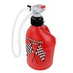 Tera Pump Fuel Transfer Pump with 4.25ft Extra Long Discharge hose Battery Power Electric Siphon Pump with Auto-stop System for Car Trucks Fuel Cells Tractor Generators Snowblower