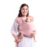 Boba Wrap Baby Carrier - Original Stretchy Infant Sling, Perfect for Newborn Babies and Children up to 35 lbs (Serenity Bloom)