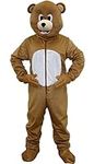 Dress Up America Bear Mascot, Brown