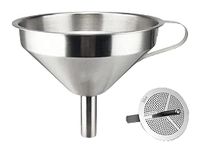 Bridge2shopping 13 CM Stainless Steel Funnel with Detachable Strainer