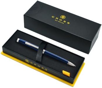 Free Engraving Luxury Pen Cross Coventry Ballpoint Laser Engraving Personlisation Customisation Unique Gift With Gift Box & Gift Bag (Blue & Chrome)