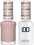 DND Gel Polish Set, Sheer Collection, UV/LED Gel Polish and Air Dry Nail Lacquer, Matching Chip-Free Polish Duo, 871 How Do U Neutral?, 0.5 Fl Oz