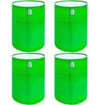 ANANDI GREEN'S HDPE Uv Protected 260 GSM Round Green Colour Plant Grow Bags Suitable for Terrace and Vegetable Gardening Size 12x15 Inch Pack of 4 Plant Bags