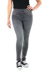 M17 Women Ladies Denim Jeans Jeggings Sculpt Pull On Skinny Fit Casual Cotton Trousers Pants with Pockets (22, Grey)