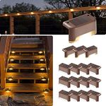 GIGALUMI Solar Deck Lights Outdoor,