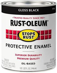 Rust-Oleum Stops Rust Protective Enamel 946ml Gloss Black - #1 Rust-Preventative Paint for Indoor/Outdoor Use, Durable & Corrosion-Resistant, Perfect for Metal Surfaces, Offers Long-Lasting Protection