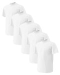 Gildan Men's Classic Heavy Cotton T-Shirt, White, X-Large. (Pack of 5)