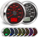 BLUERICE 7 Backlight Universal GPS Speedometer 0-120Km/h 0~80MPH 85MM GPS Speed Odometers Speed Gauges Indicators