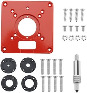 ECSiNG Router Table Insert Plate Aluminum Alloy Compatible with Makita Routers Trimming Machine Flip Board Woodworking Engraving Machine Accessory 120x120x8mm