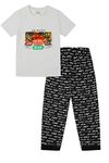 FRIENDS Central Perk Pyjamas for Girls Cafe TV Show Kids PJ Set Black White (12-13 years)